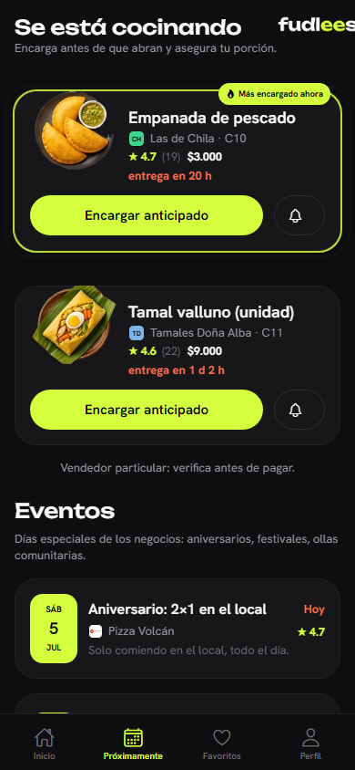 Tus eventos y encargos en Se está cocinando